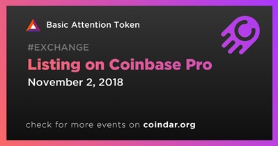 Listing on Coinbase Pro