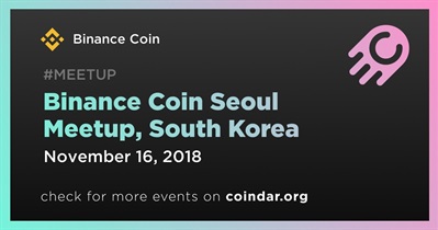 Binance Coin Seoul Meetup, South Korea
