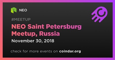 NEO Saint Petersburg Meetup, Russia
