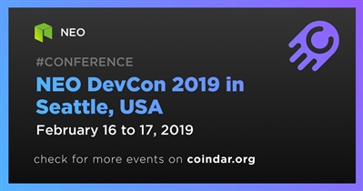 NEO DevCon 2019 in Seattle, USA