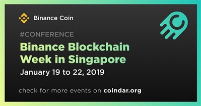 Binance Blockchain Week in Singapore