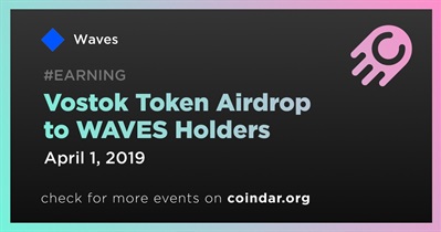 Vostok Token Airdrop to WAVES Holders