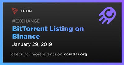 BitTorrent Listing on Binance