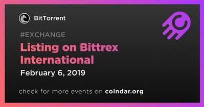 Listing on Bittrex International