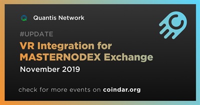VR Integration for MASTERNODEX Exchange
