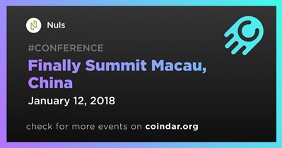 Finally Summit Macau, China