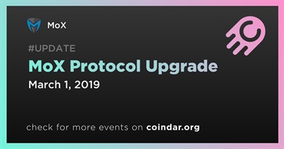 MoX Protocol Upgrade