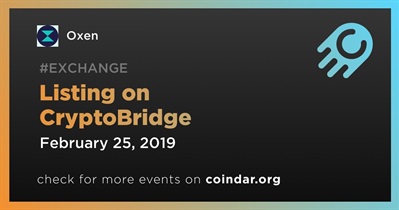 Listing on CryptoBridge