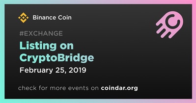 Listing on CryptoBridge