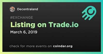 Listing on Trade.io
