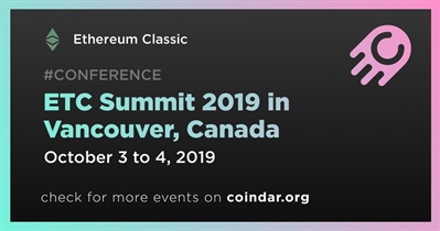 ETC Summit 2019 in Vancouver, Canada