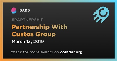 Partnership With Custos Group