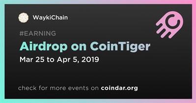 Airdrop on CoinTiger