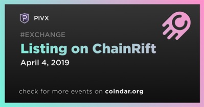 Listing on ChainRift