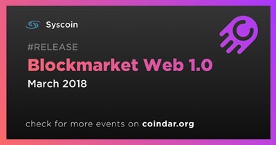 Blockmarket Web 1.0