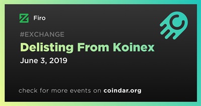 Delisting From Koinex