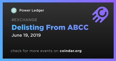 Delisting From ABCC