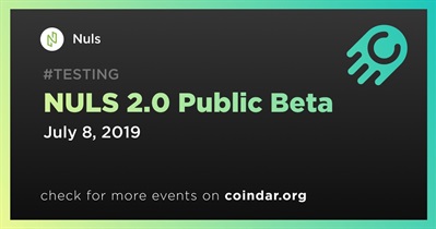 NULS 2.0 Public Beta