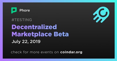Decentralized Marketplace Beta