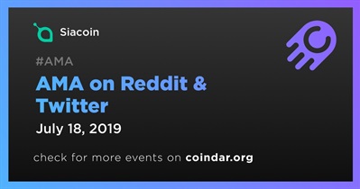 AMA on Reddit & Twitter