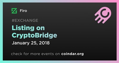 Listing on CryptoBridge