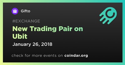 New Trading Pair on Ubit