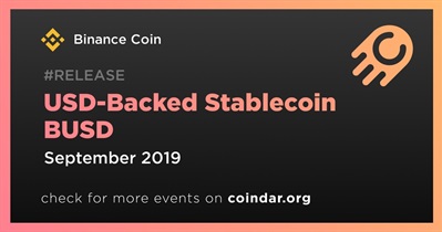 USD-Backed Stablecoin BUSD