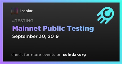 Mainnet Public Testing