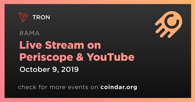 Live Stream on Periscope & YouTube