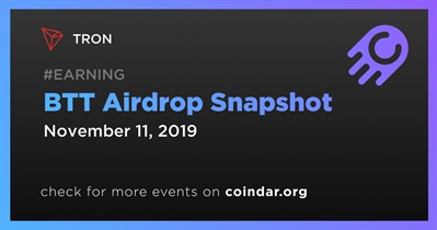 BTT Airdrop Snapshot