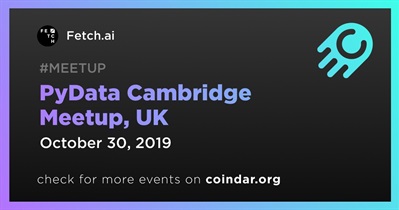 PyData Cambridge Meetup, UK