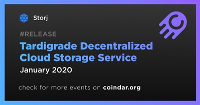 Tardigrade Decentralized Cloud Storage Service