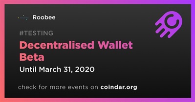 Decentralised Wallet Beta