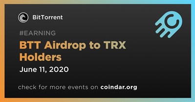 BTT Airdrop to TRX Holders