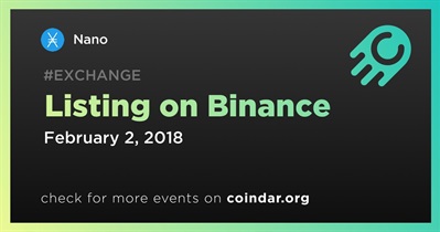 Listing on Binance