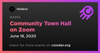 Community Town Hall on Zoom