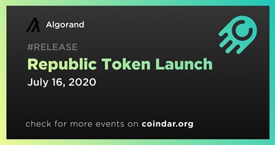 Republic Token Launch