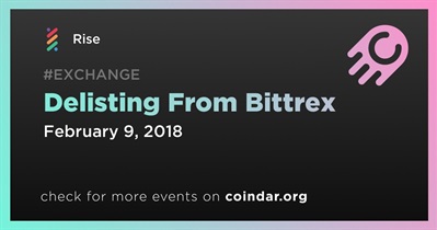 Delisting From Bittrex