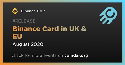 Binance Card in UK & EU