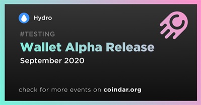 Wallet Alpha Release