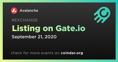 Listing on Gate.io