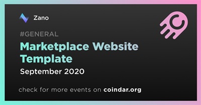 Marketplace Website Template