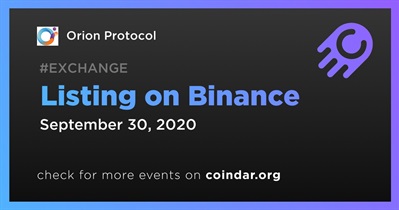 Listing on Binance