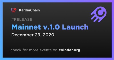 Mainnet v.1.0 Launch