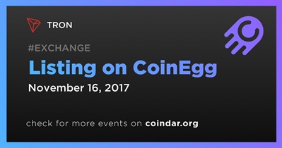 Listing on CoinEgg