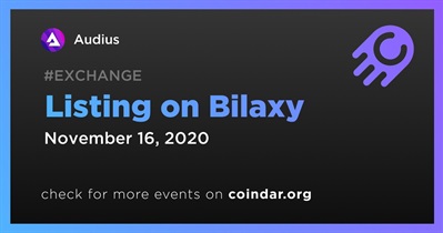 Listing on Bilaxy