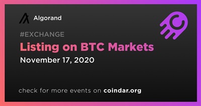 Listing on BTC Markets