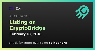 Listing on CryptoBridge