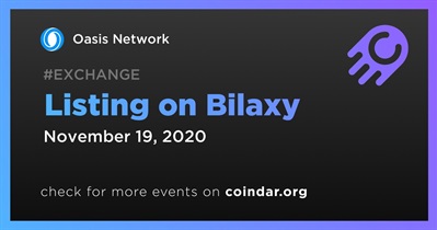 Listing on Bilaxy
