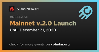 Mainnet v.2.0 Launch